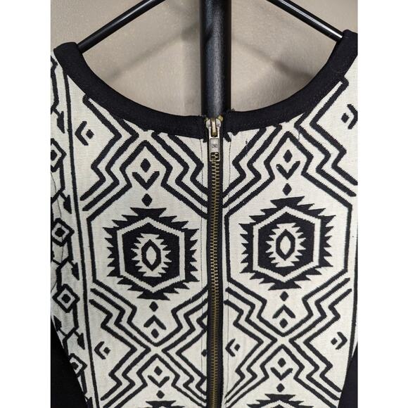 Anthropologie Porridge Size 2 Pencil Sheath Dress Black Aztec Print Str… - Picture 7 of 11